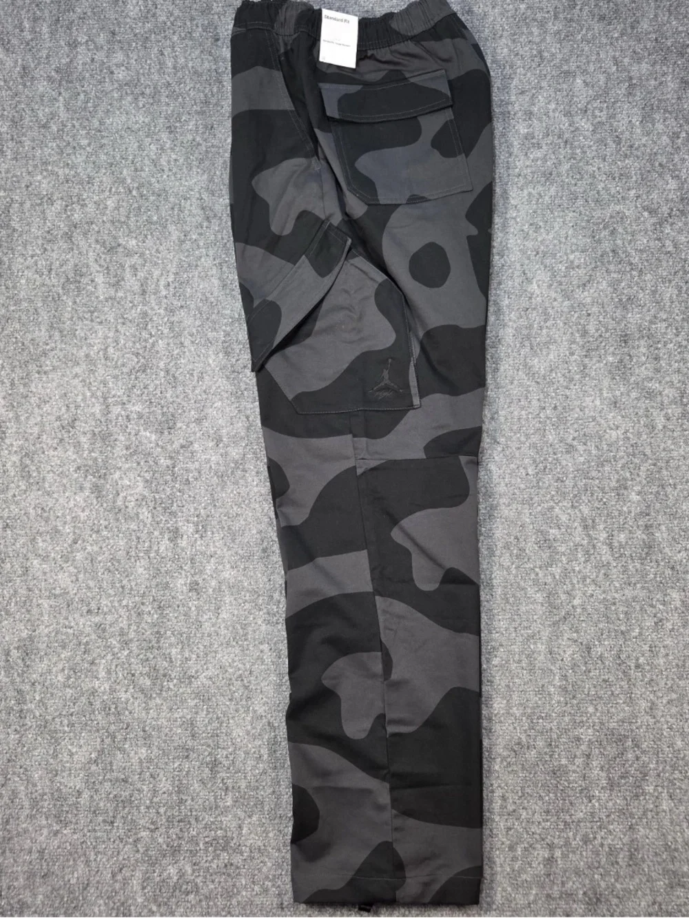 Jordan Men's Black & Gray Camo Cargo Pants Nike Air Jordan Chicago Trousers
